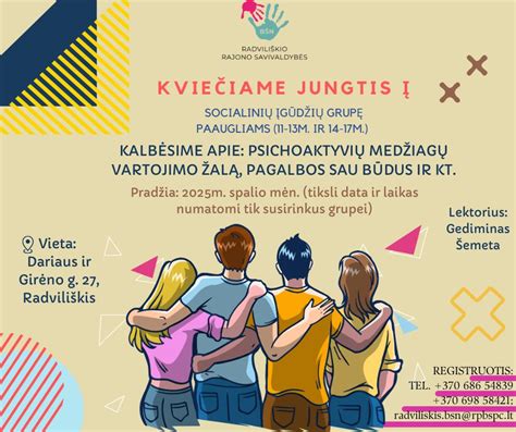 infografikas apie saugumą ir pagalbos būdus
