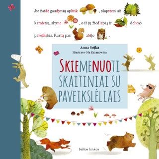 Knygos su atskirais paveikslėliais ir teksto fragmentais
