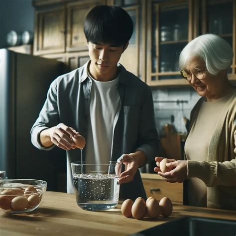 kiaušinių šviežumo tikrinimas vandenyje