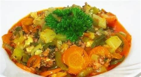 garintuvas su mėsa ir daržovėmis