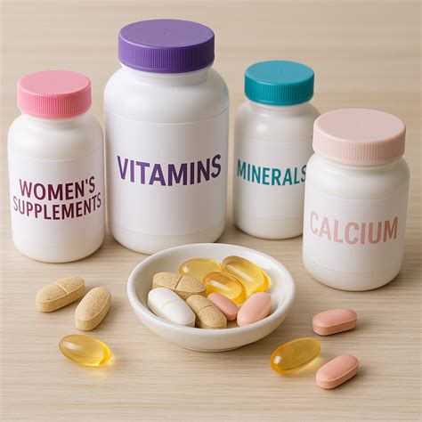 įvairūs maisto papildai moterims