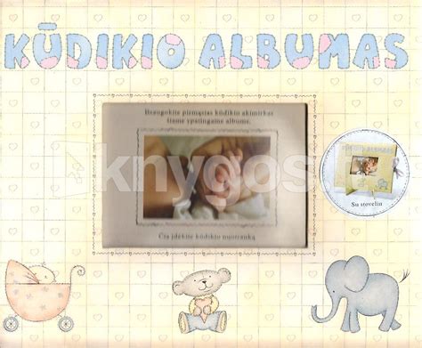 Kūdikio albumo viršelis su triušiuku Petriuku