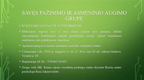 Asmeninio augimo schema