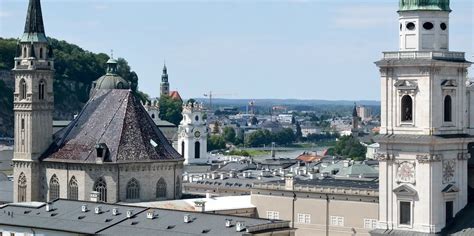 Zalcburgo panorama su Hohensalzburgo tvirtove