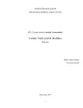 Vaikų vizualinės raiškos pavyzdžiai