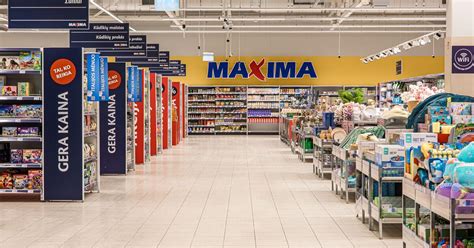 „Maxima“ parduotuvės interjeras