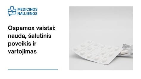 Ospamox antibiotikų pakuotė ir matavimo šaukštelis