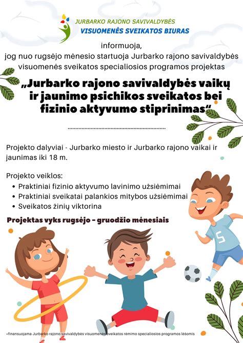 Vaikų veiklos ir projektai