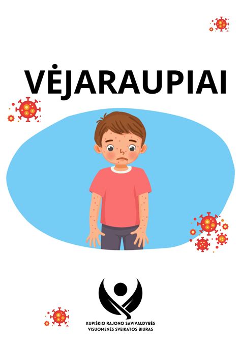 vėjaraupių simptomai
