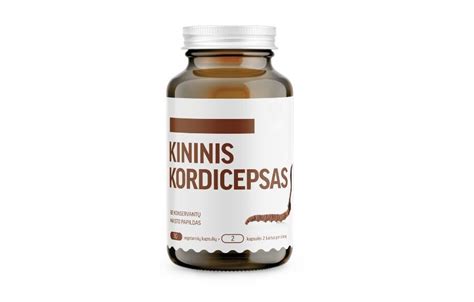 Kordicepso maisto papildų pakuotė