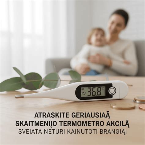 Bekontakčio ir skaitmeninio termometro palyginimo lentelė