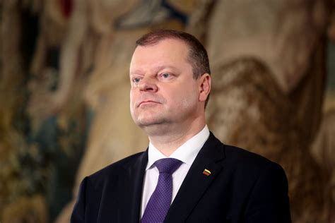 Saulius Skvernelis spaudos konferencijoje rinkimų metu