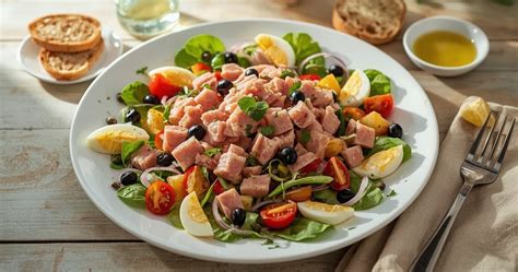 tuno salotų paruošimo procesas