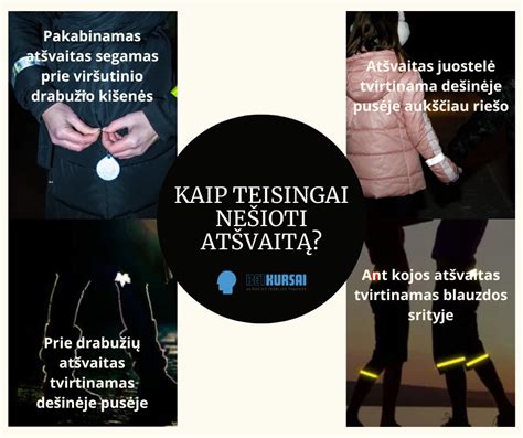 schema kaip teisingai segėti atšvaitus