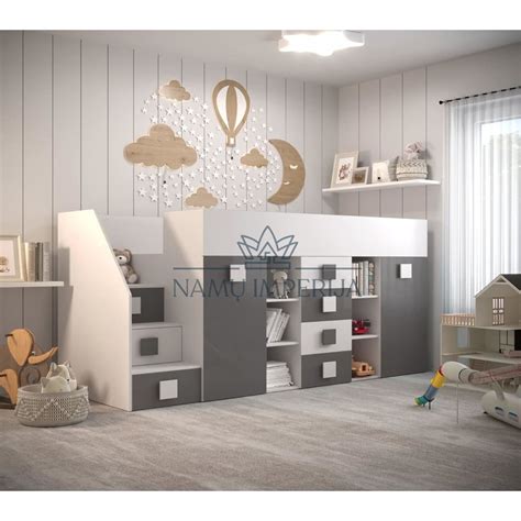 modernus vaikiškas baldų komplektas