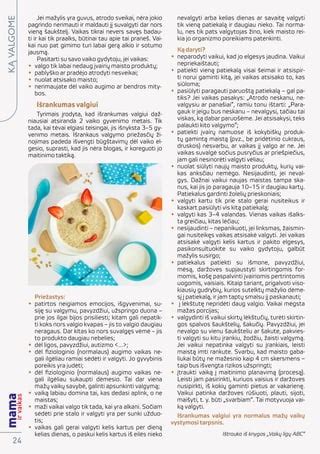 mažylis ragauja pirmąjį maistą