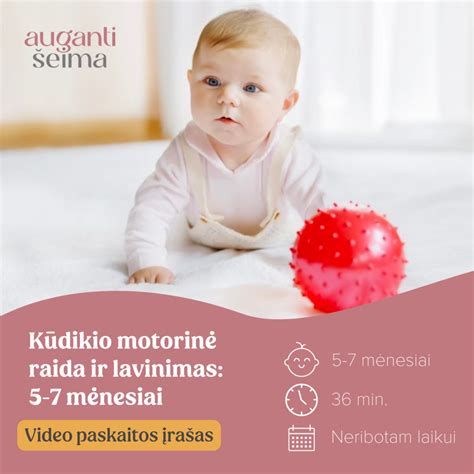 Kūdikio motorinė raida 7 mėnesių amžiuje