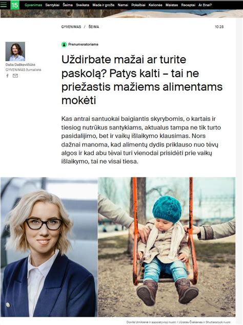 Vaiko išlaikymo dydžio nustatymo kriterijai
