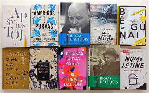 knygų viršeliai su lietuvių literatūros klasika