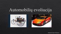 automobilių sporto istorija ir evoliucija