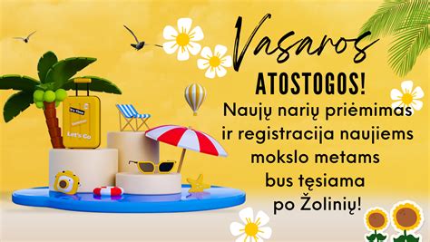 Vasaros atostogų ir kalendoriaus motyvai