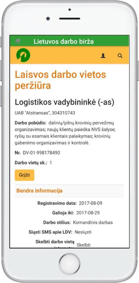 Darbo paieškos portalas