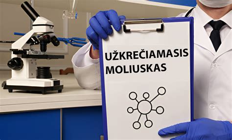 Užkrečiamojo moliusko išvaizda ant odos