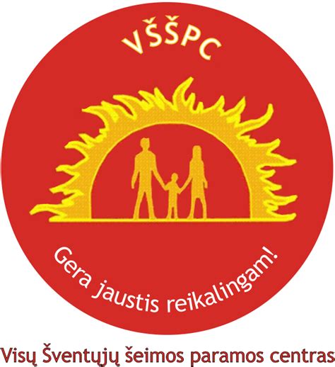 Visų Šventųjų šeimos paramos centro logotipas arba pastato nuotrauka