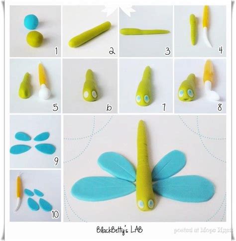 pavyzdys, kaip lipdyti saldainius iš plastilino