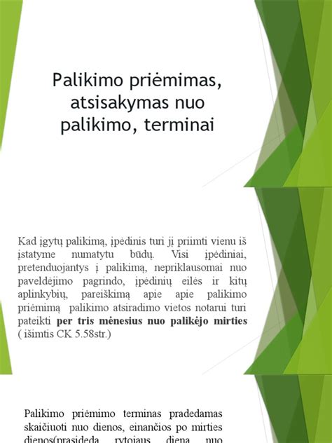 Notaras konsultuoja dėl palikimo priėmimo