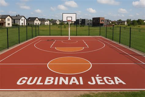 Krepšinio aikštelė ir rungtynių schema