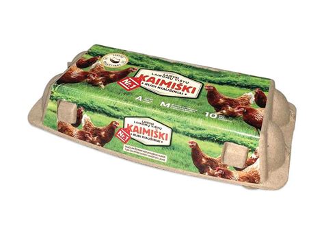 Švieži kaimiški kiaušiniai dėžutėje
