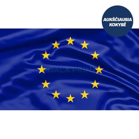 Europos Sąjungos vėliava ir vaikų globos simbolis