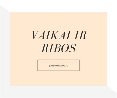 Taisyklės ir ribos vaikų auklėjime