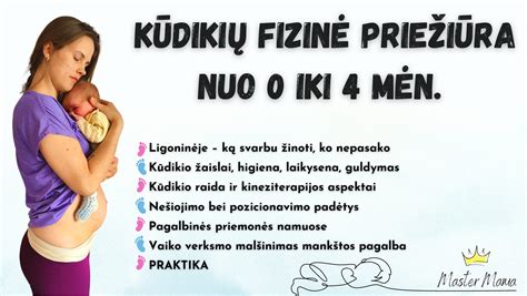 Kūdikių priežiūros patarimų infografika