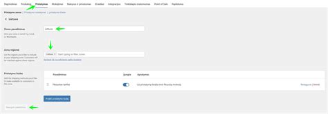 Pristatymo būdų ir terminų vizualizacija