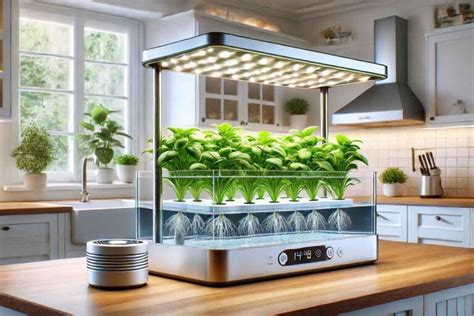 Hidroponinės daržovių auginimo sistemos schematinis vaizdas