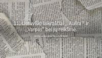 Laikraščio „Aušra“ viršelis