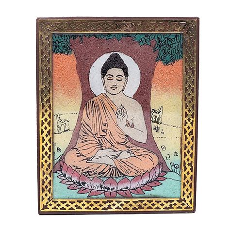 Buda medituojantis po Bodhi medžiu Bodh Gajoje
