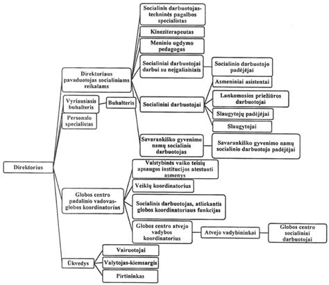 Schematinis organizacinės struktūros pavaizdavimas