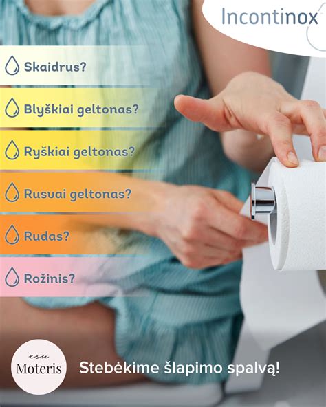 Kūdikio šlapimo spalvų palyginimas