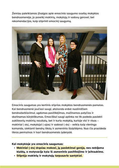 mokyklos aplinka ir mokinių saugumas