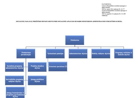 Socialinės paramos teikimo procesų schema