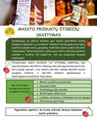 maisto etikečių skaitymas ieškant alergenų