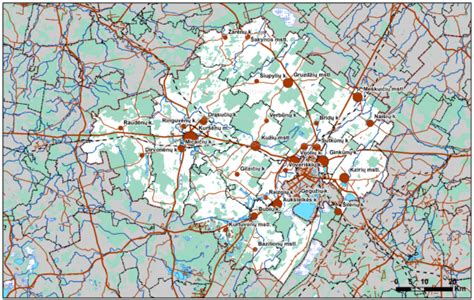 Šiaulių rajono savivaldybės žemėlapis