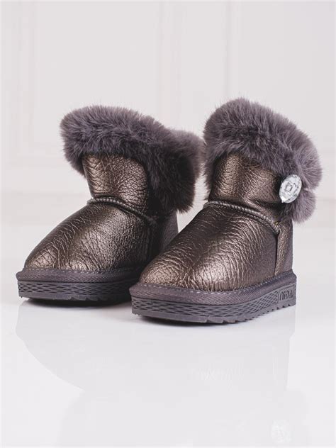 vaikiški žieminiai batai su kailiu