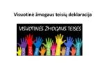 Žmogaus teisių simbolika ir Visuotinė žmogaus teisių deklaracija