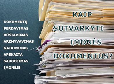 Dokumentų tvarkymo procesas