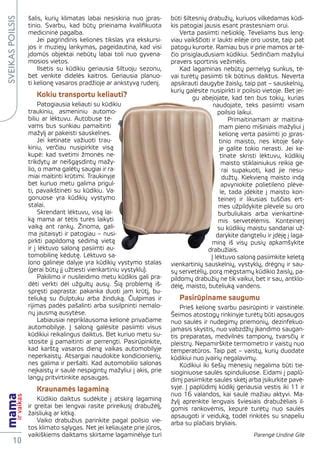 Vaikas sėdimojoje vežimėlio dalyje