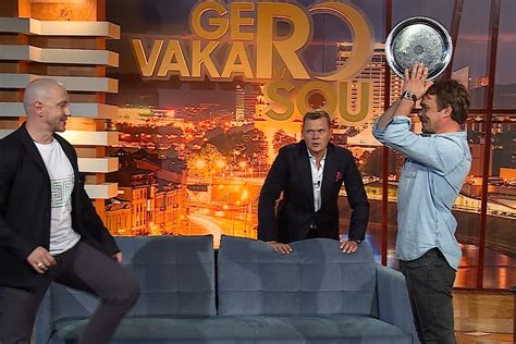 Mindaugas Stasiulis ir Justinas Jankevičius laidoje